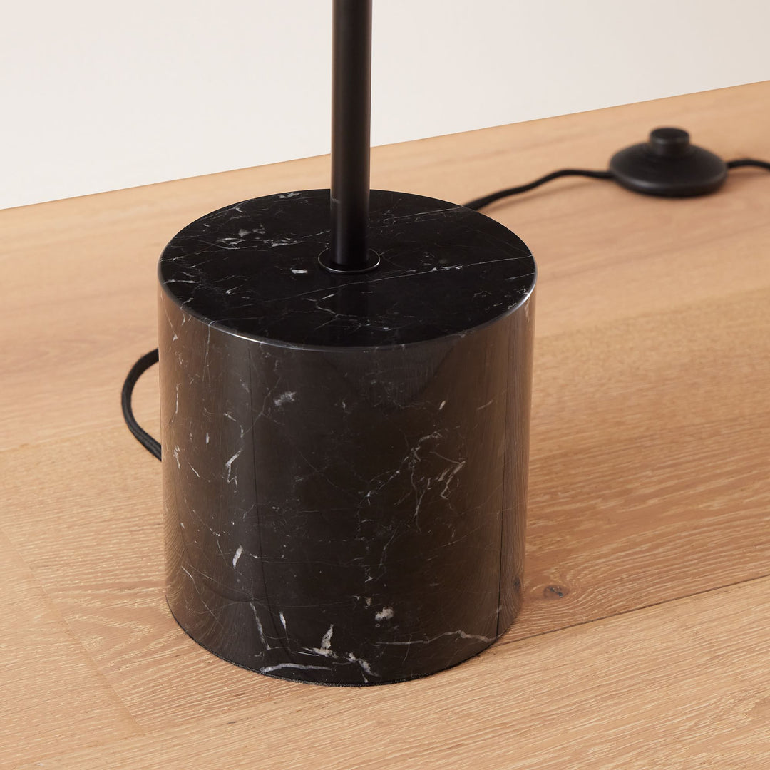 Alessora Minimalist Sphere Stem Tall Standing Lamp for Reading or Lounge Spaces