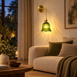 Cargar imagen en el visor de la Galería, Japanese Ruffle Glass Wall Lamp
