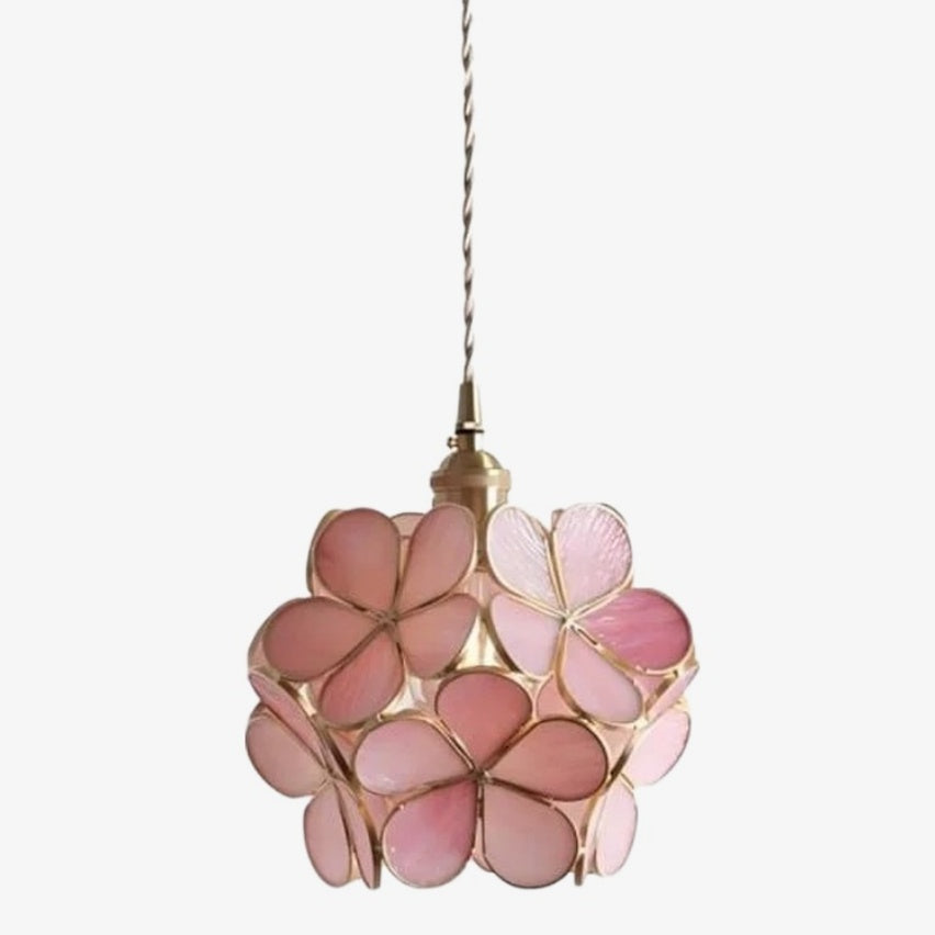 FloriVitre Pendant Light with Petal Silhouette - Vintage Style Lighting for Home Spaces