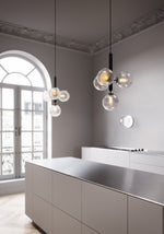 Bild in Gallery-Viewer laden, Rounded Brass Glass Plug-In Pendant Light