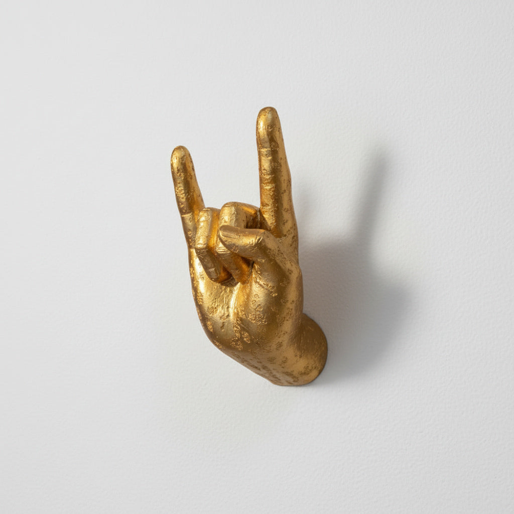 Kickra Dekorative Hand-Wandhaken - Moderne Kunst-Aufbewahrung für Wohnzimmer