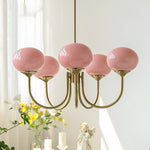 Cargar imagen en el visor de la Galería, Candelabro Moderno Marshmallow de Vidrio