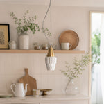 Cargar imagen en el visor de la Galería, Modern Milk Glass Pendant Light for Dining Room