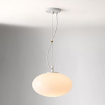 Cargar imagen en el visor de la Galería, Lámpara colgante minimalista de cristal Lumivelle: diseño regulable en altura
