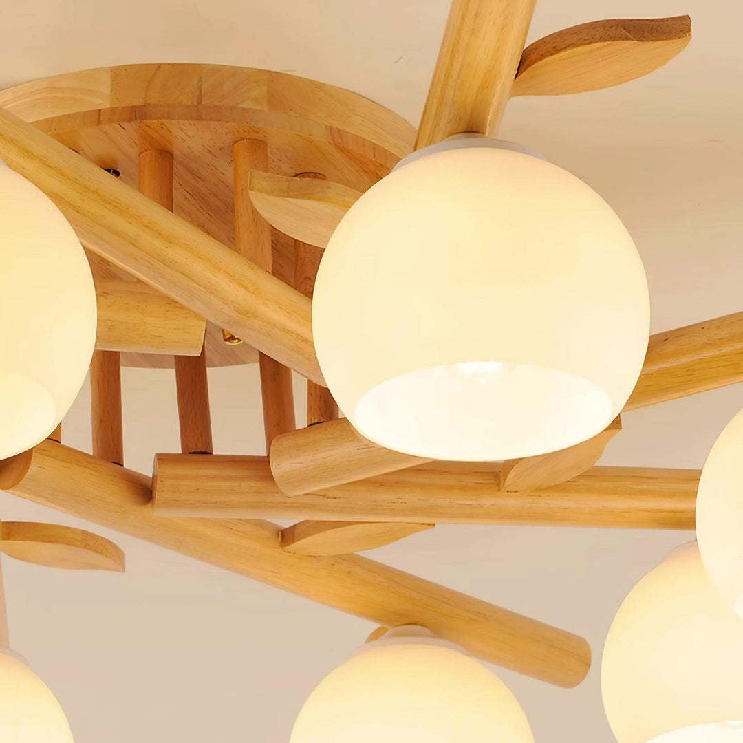 Lámpara de techo de madera Tinsley