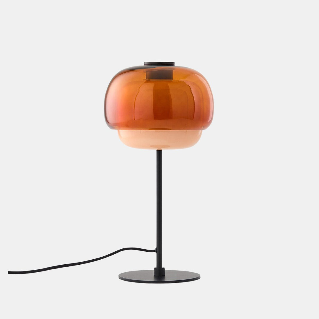 Clinco Duo-Sphere Table Lamp – Retro-Modern Glass Lamp for Living Room