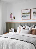 Load image into Gallery viewer, Vintage Milk Glass Sconce Bedside Hallway Eloise Wall Sconce
