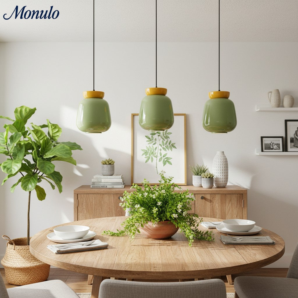 Fiesta Ceramic Bowl Pendant Light – Modern Colorful Ceiling Lamp for Kitchens and Dining Rooms