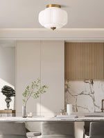 Load image into Gallery viewer, Retro Milk Semi Flush Mount Eloise Ceiling Light
