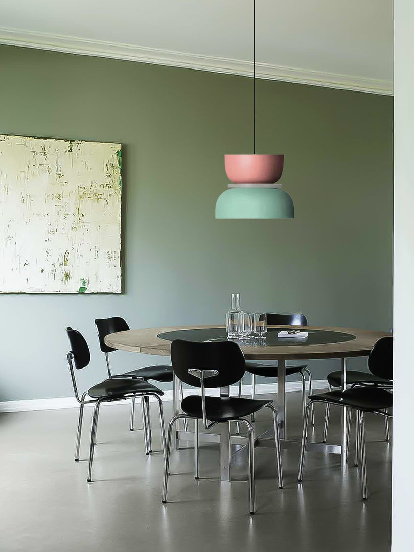 Macaron Acrylic Colorful Bowl Shade Pendant Light