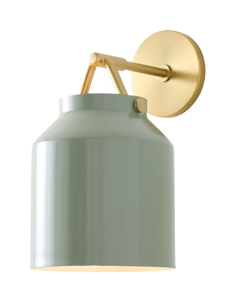 Stairway Wall Sconce – Minimalist Wall Lamp In Vintage Gold And Black Metal