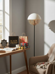 Bauhaus Acrylic & Glass Sunset Floor Lamp for Living Room - AFTERGLOW S3