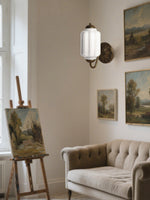 Load image into Gallery viewer, Vintage Milk Glass Sconce Bedside Hallway Eloise Wall Sconce
