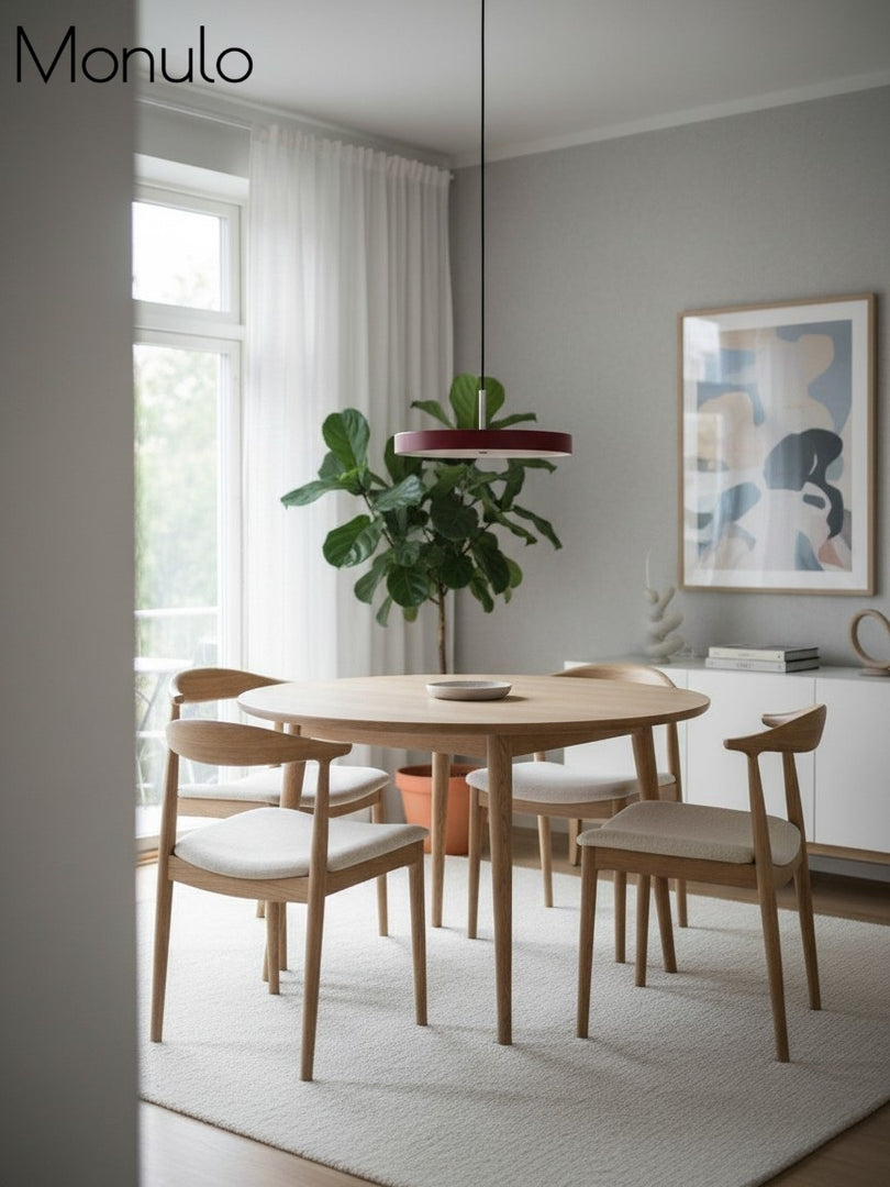 Modern Disc Pendant Light — Nordic Minimalist Fixture for Dining & Kitchen