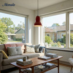 Load image into Gallery viewer, Modryx Geometric Metal Pendant Light - Elegant Hanging Lamp for Dining Room