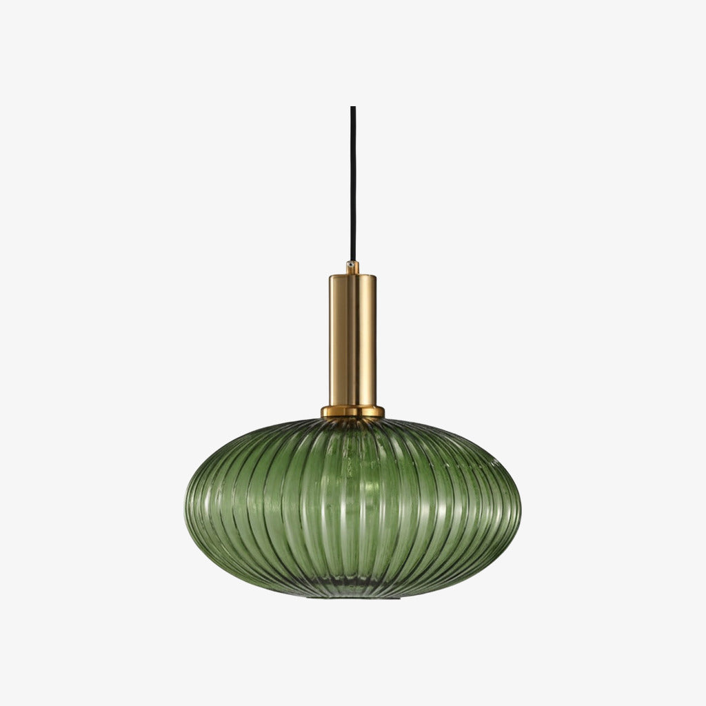 Verdoma Vintage Lantern Stained Glass Pendant Light - Retro Design for Dining Room Kitchen Living Space