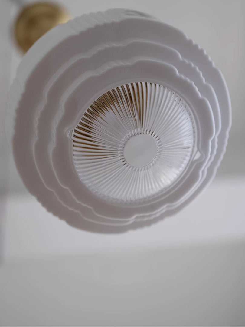 Opalglas Pendelleuchte – Vintage Milchglas Pendelleuchte im Art Deco Stil