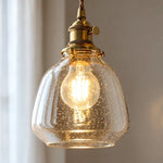 Charger l'image dans la visionneuse de galerie, Bubble Glass Brass Pendant Light
