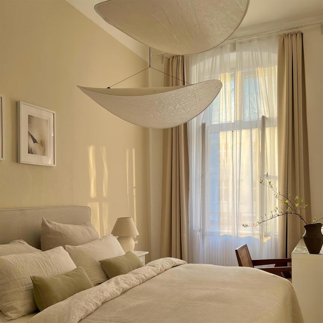 Cloudlike Mulberry Silk Plug-In Pendant Light