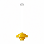 Load image into Gallery viewer, Koloro Modern Art-Inspired Curved Glass Pendant Fixture - Transitional Style Lighting for Living Spaces
