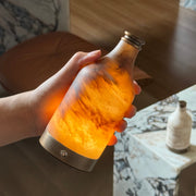 Weinflaschen-Alabaster Tischleuchte (Eingebaute Batterie)