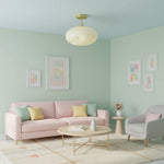 Load image into Gallery viewer, Orra Opal Glass Minimalist Ceiling Fixture - Modern Style for Living Room