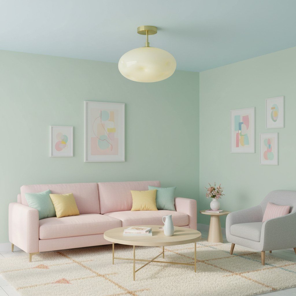 Orra Opal Glass Minimalist Ceiling Fixture - Modern Style for Living Room