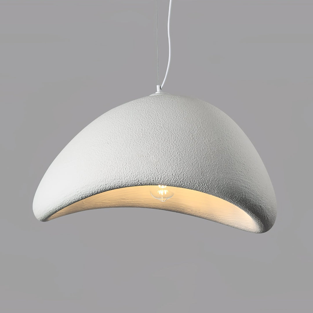 Curved Polystyrene Plug-In Pendant Light