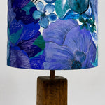 Load image into Gallery viewer, Colorful printed fabric table lamp in a styled interior