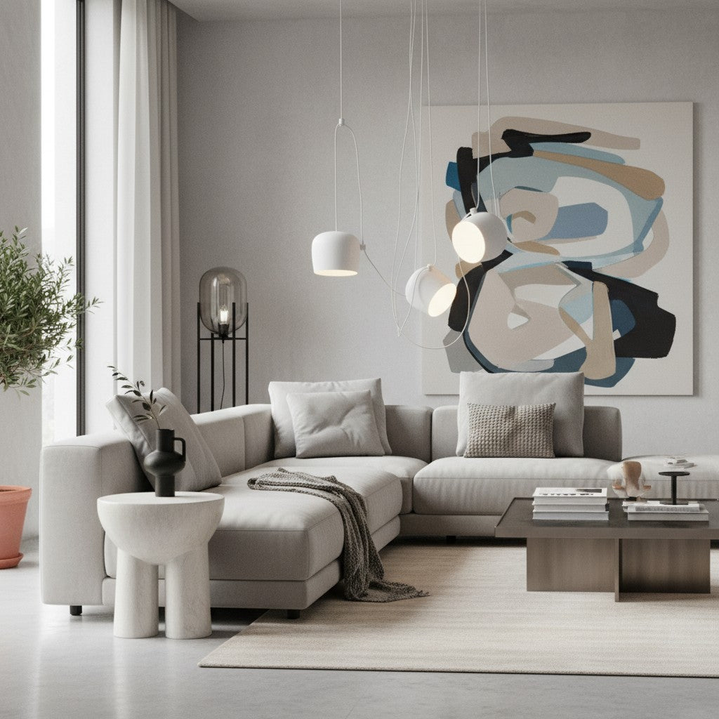 Axiomorna Minimalistische Verstellbare Moderne Hängelampe – Schlanke LED-Hängeleuchte für Jeden Raum N02