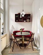 Bild in Gallery-Viewer laden, Rounded Brass Glass Plug-In Pendant Light