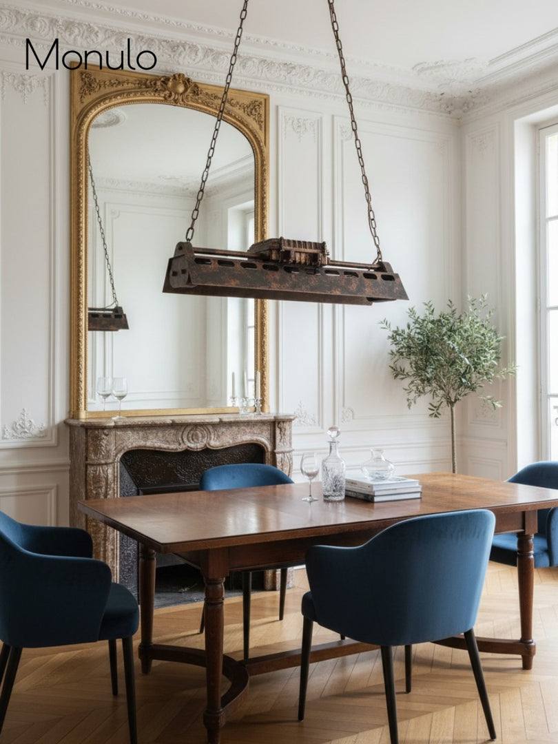 Vintage Loft Chandelier - Industrial Steampunk