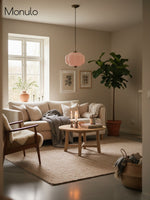 Load image into Gallery viewer, Vintage Milk Glass Semi Flush Mount Eloise Pendant Light
