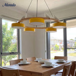 Load image into Gallery viewer, Modern Creative Colourful Circle Bird Chandelier