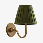Load image into Gallery viewer, Luvora Fabric Shade Wall Sconce with Drum Shade - Classic Pleated Sconce Light
