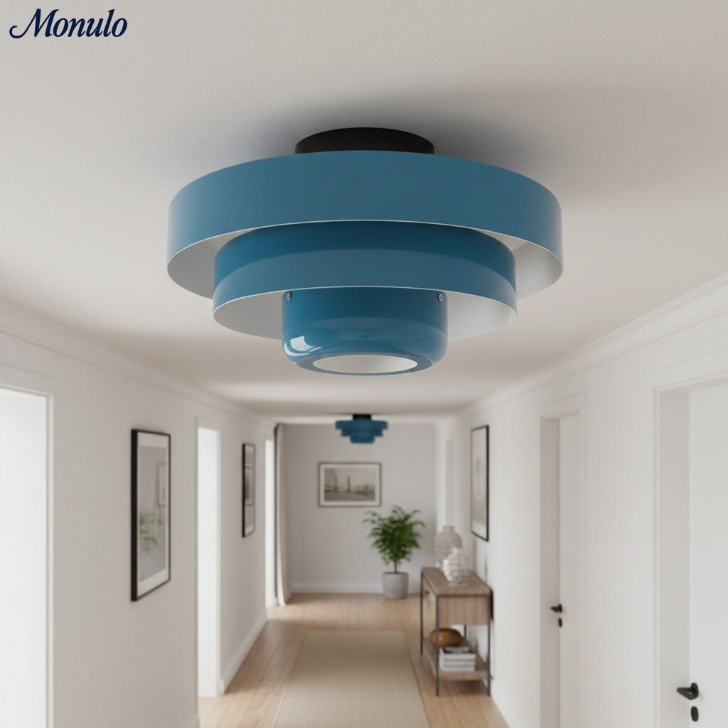 Lampe Plafonnier Sculpturale à Trois Niveaux Malero de Style Bauhaus pour Salon et Chambre