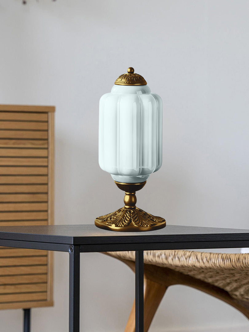 Lampe de table LED Eloise vintage en verre