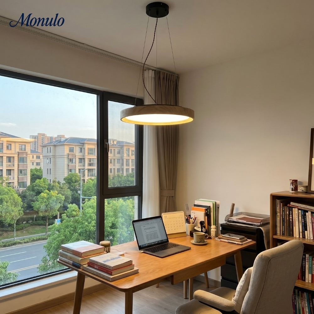 Miravelle Minimalist Travertine Pendant Light - Modern Lamp for Interior Spaces