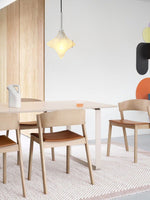 Cargar imagen en el visor de la Galería, Lámpara colgante Art Déco Star de cristal esmerilado con estilo geométrico - Astris Elara 

