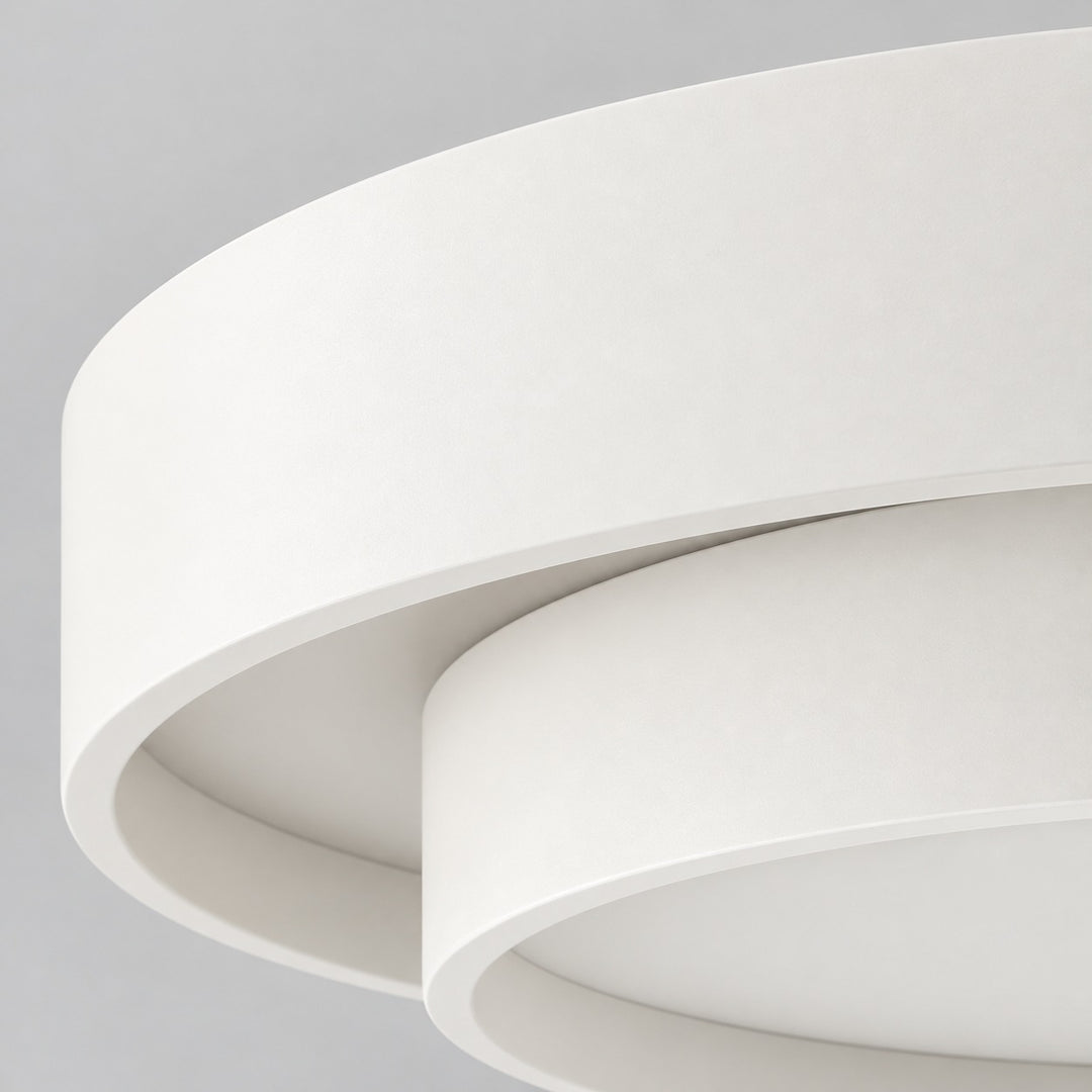 Stepped Shade Outer Ring Steel Ceiling Light