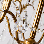 Cargar imagen en el visor de la Galería, Antique Bronze 4-Light Crystal Mini Chandelier