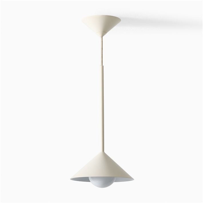 Lámpara colgante cónica de metal Brivana: diseño minimalista moderno para comedores