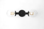 Cargar imagen en el visor de la Galería, Lumio Globe Industrial Vanity Lighting- Modern Double Globe Wall Light
