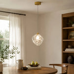 Load image into Gallery viewer, Glass pendant lamp in a bright kitchen