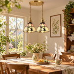 Charger l'image dans la visionneuse de galerie, Cat and Butterfly Stained Glass Pendant Light