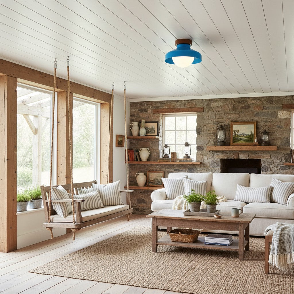 Oribela Plafonnier Moderne Minimaliste - Lampe Sculpturale en Verre en Forme de Dôme pour Salon et Cuisine