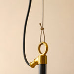 Charger l'image dans la visionneuse de galerie, Vintage industrial clear glass pendant light interior and detail image