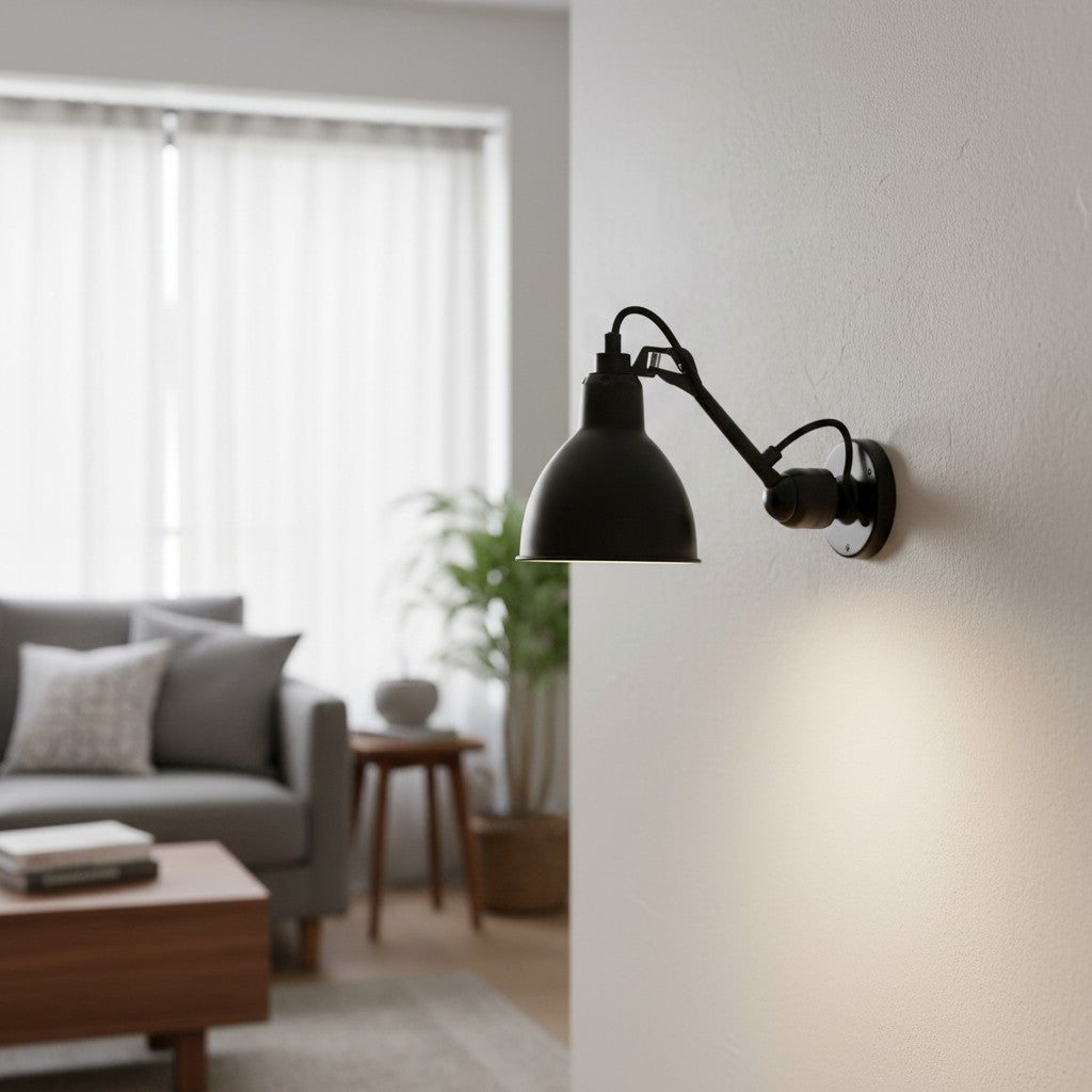 Applique murale articulée pliante Articula – Lampe murale fonctionnelle avec abat-jour pivotant pour la maison N19