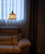 Bild in Gallery-Viewer laden, Woven Ceramic Brass Swag Pendant Light