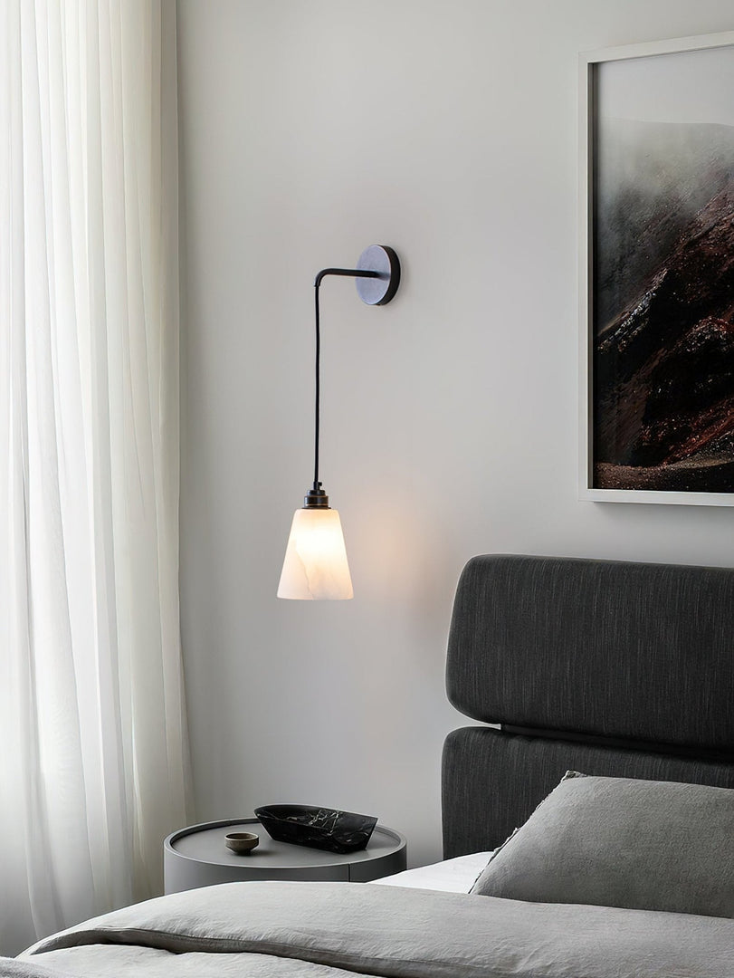 Droplet Alabaster Wandleuchte